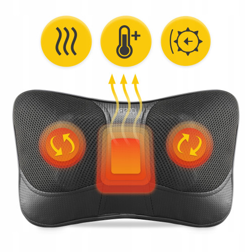 Массажная подушка  4FIZJO Shiatsu Ultra+ Black - фото №3